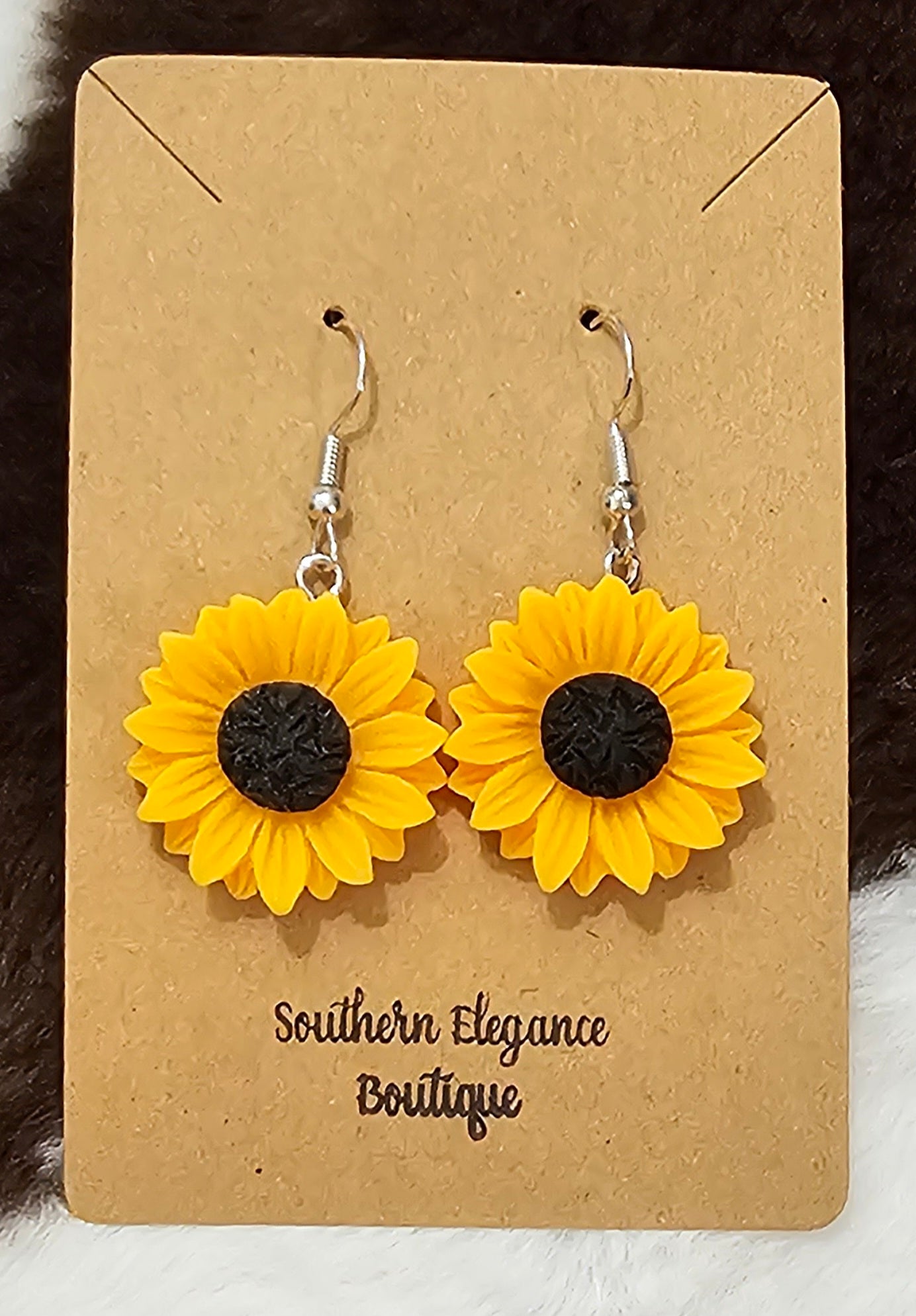 Sunflower Dangle Earrings