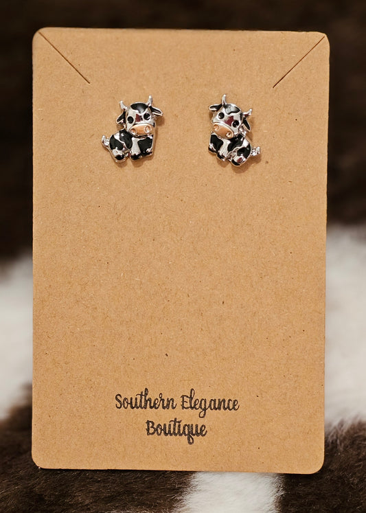 Baby Cow Stud Earrings