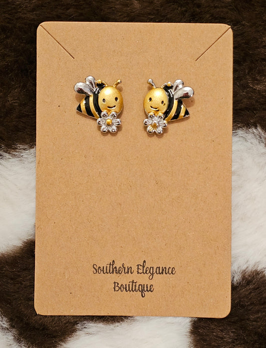 Bumblebee Stud Earrings