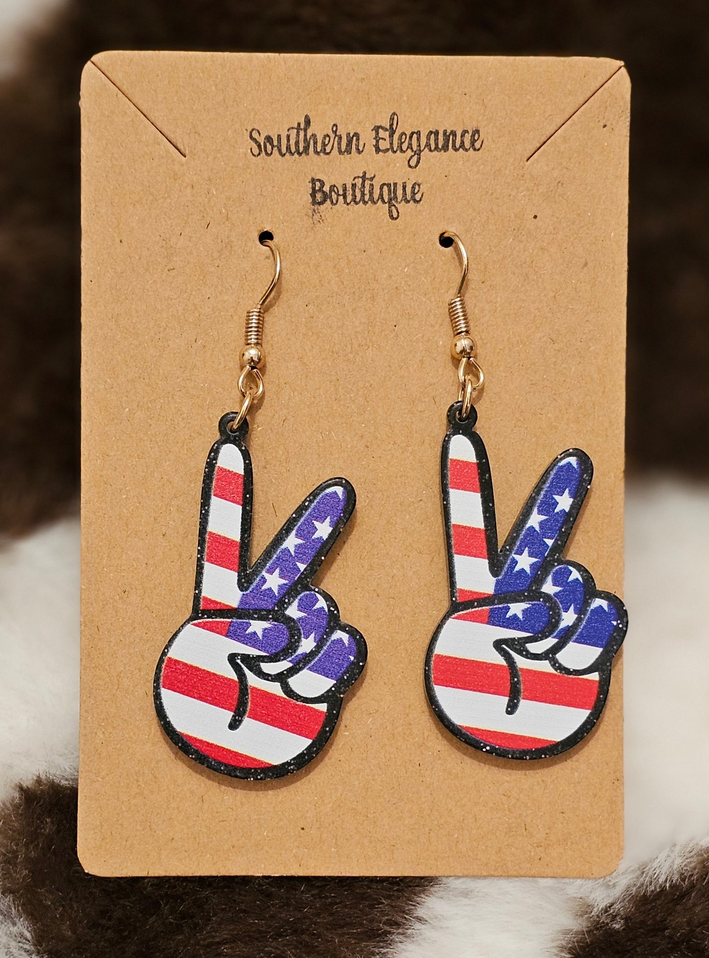 Peace Sign USA-Red, White, & Blue