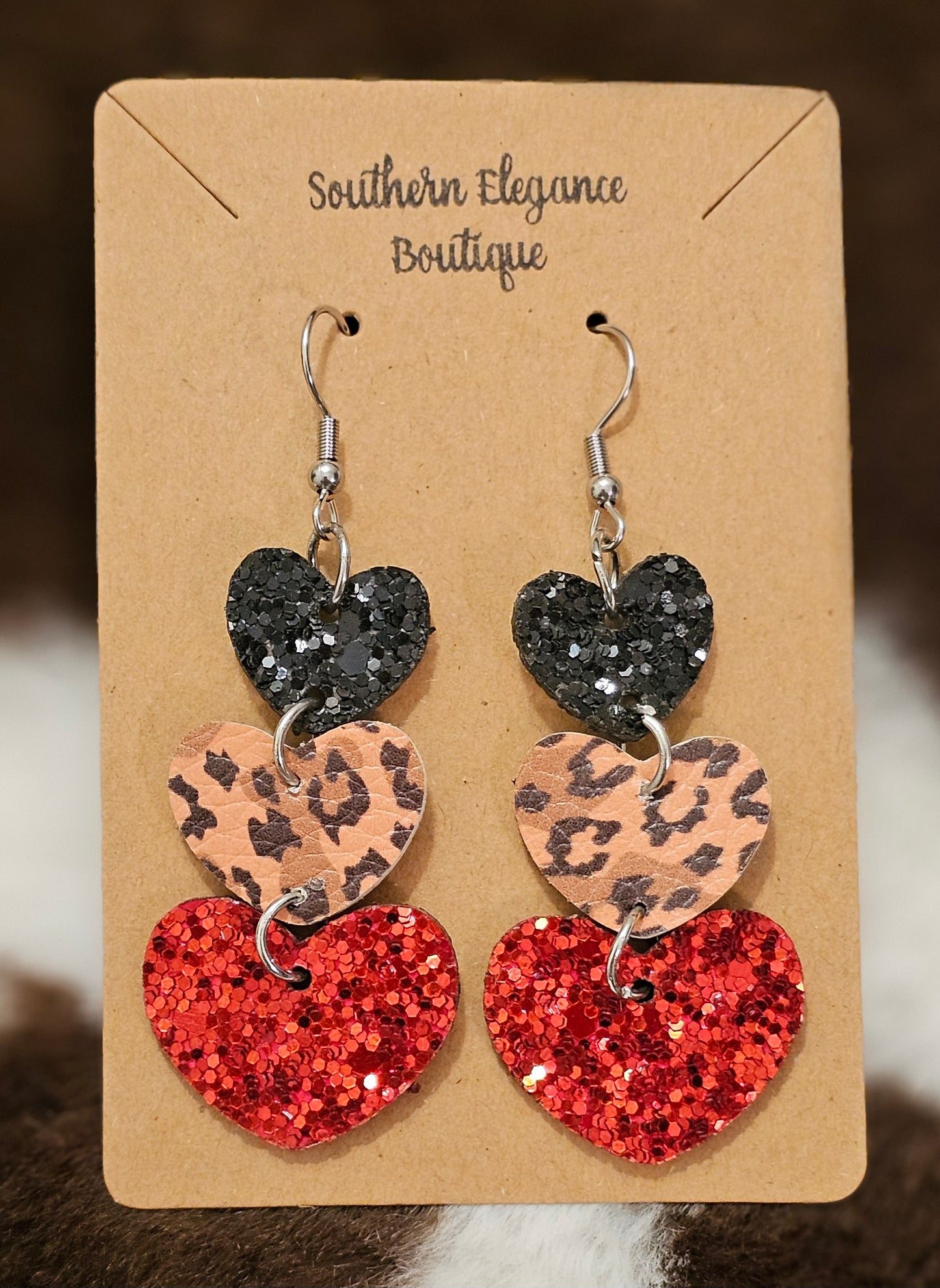 Triple Threat Heart Breaker Earrings