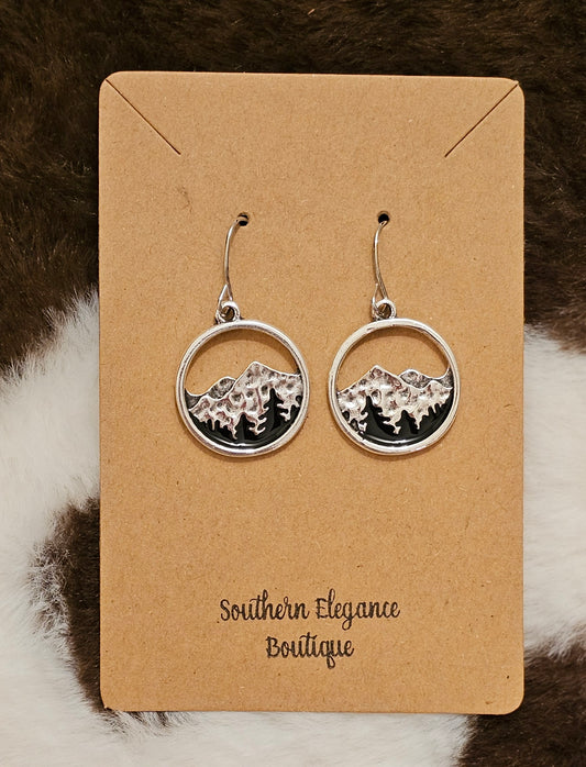 Silver Mountains Earrings