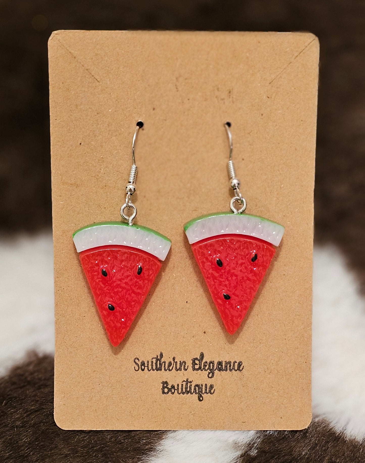 Watermelon Slice Earrings