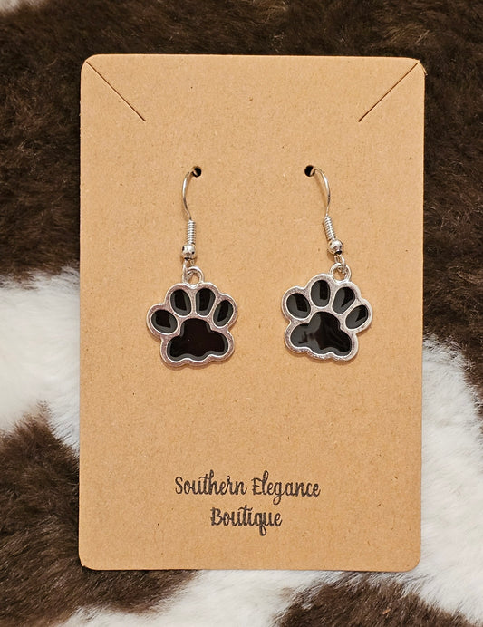 Puppy Paw Dangle Earrings