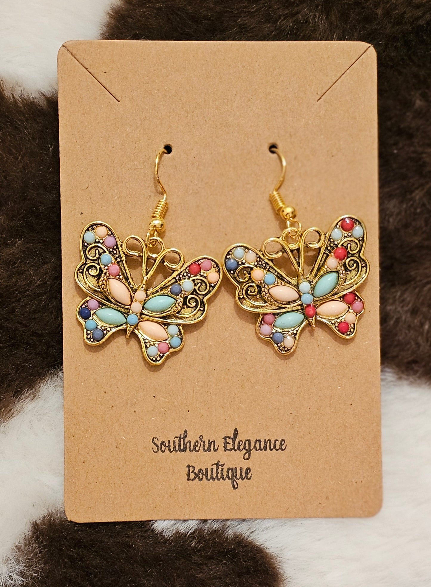 Antique Butterfly Earrings