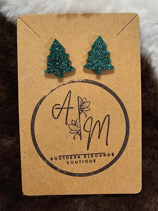 Christmas Tree Stud Earrings